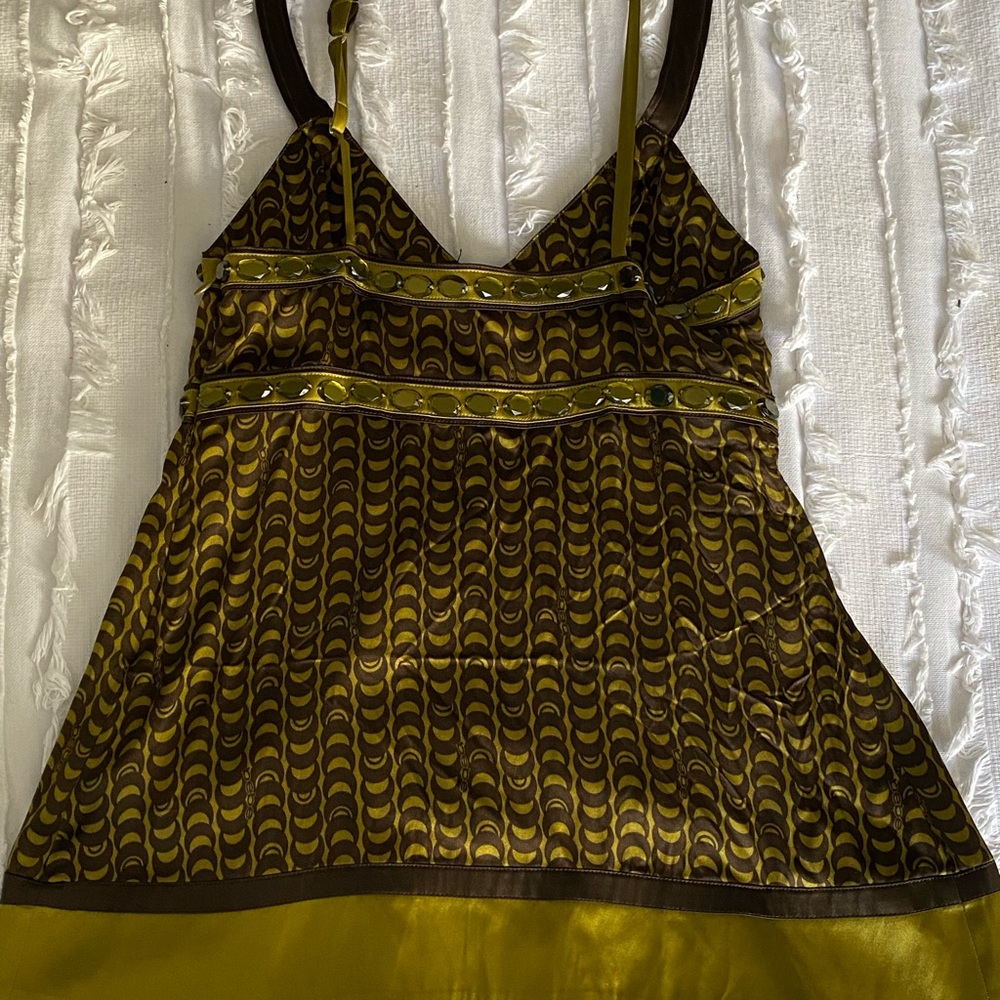 BEBE Top if 3. Size small. Green, indigo, multi color